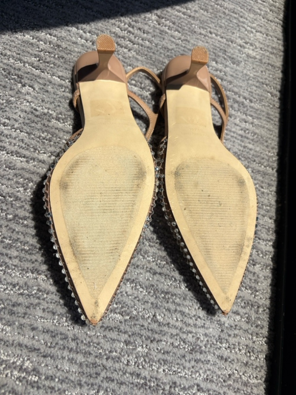 Steve Madden Rhinestone Slingback Pointed Heels - Picture 3 of 4
